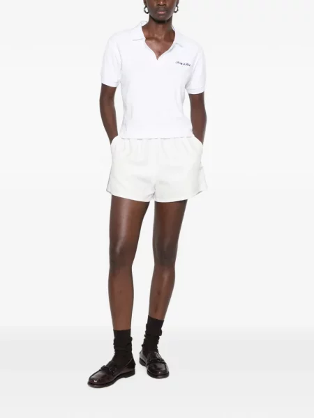 Μπλούζα Sporty & Rich με αυτόγραφο λευκό
