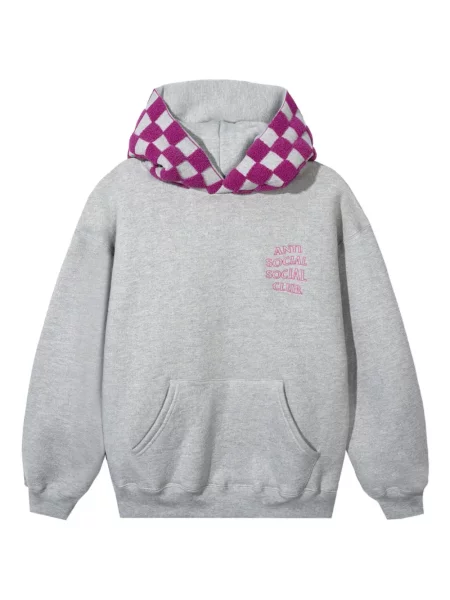 Кариран суичър с качулка Anti Social Social Club сиво