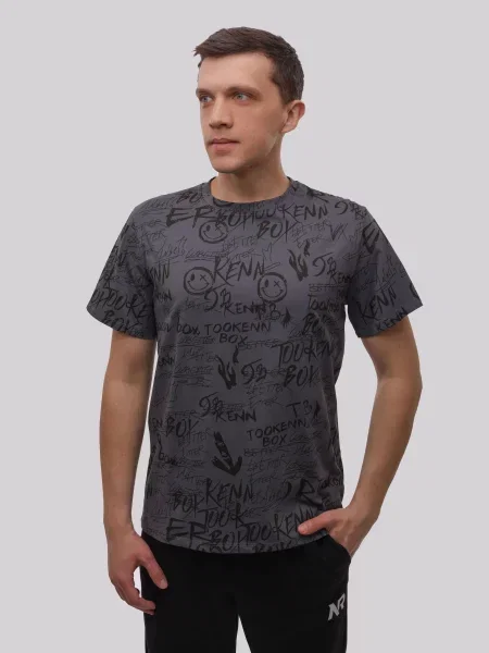 Футболка LUMO графіт віскоза/поліестер