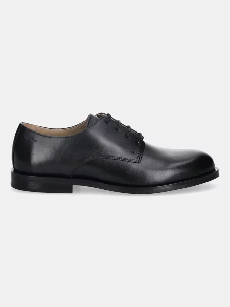 Calvin Klein Pantofi Ess Rubber Derby Lth negru