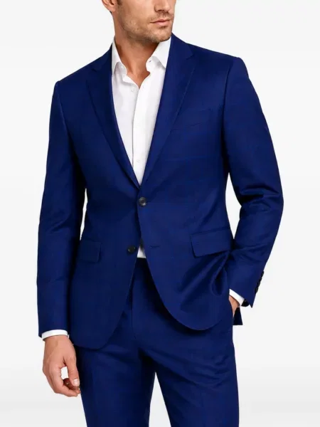 Costum Boss în carouri albastru