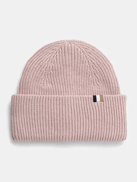Шапка с вълна BOSS розово