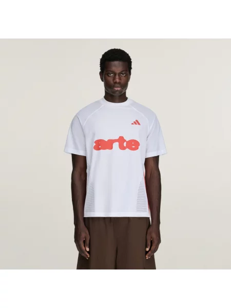 Dwuwarstwowa koszulka z długim rękawem adidas x Arte Antwerp biała