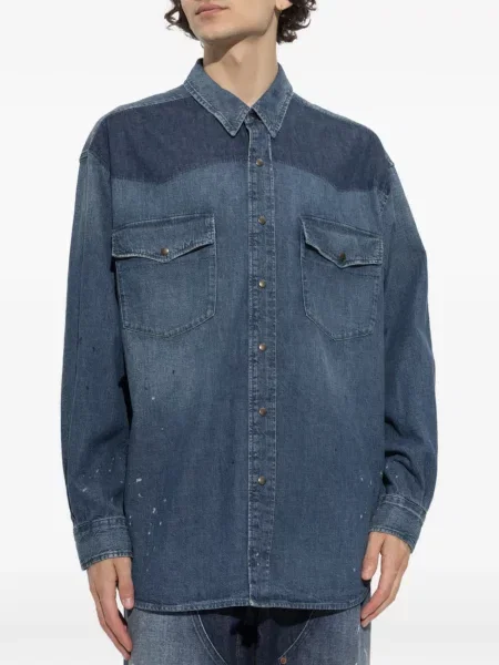 Cămașă de blugi Maison Margiela albastru