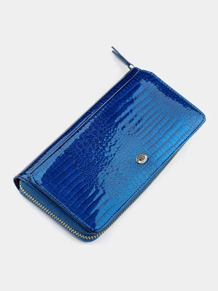 Кожаный кошелек St Leather Accessories синий