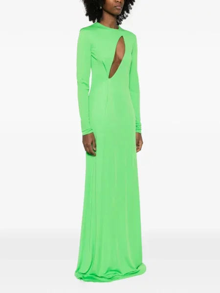 Rochie maxi Tom Ford lungă de costum verde