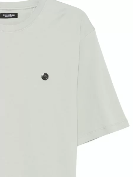 Tricou Stefano Ricci cu decolteu rotund verde