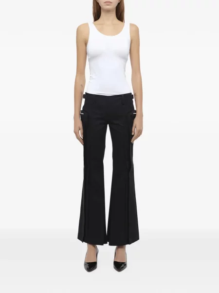 Pantaloni cargo Fax Copy Express evazate negru