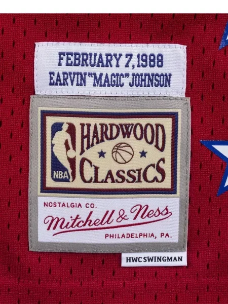 Stras vestă Mitchell & Ness roșu