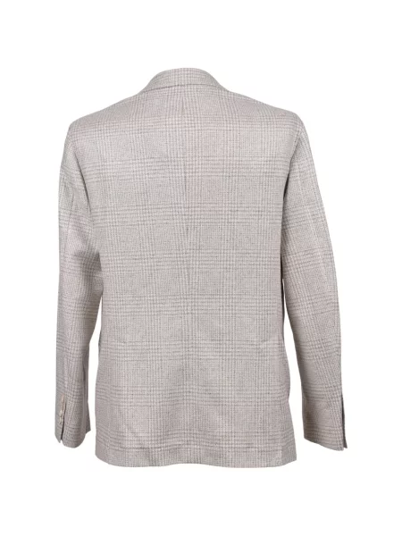 Costum Brunello Cucinelli în carouri gri