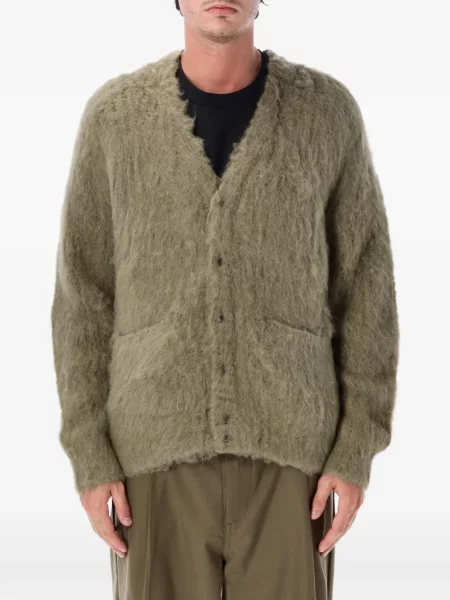 Cardigan Obey cu decolteu în V verde
