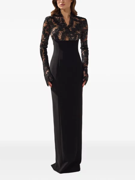 Rochie Silk Love & Lace de mătase negru