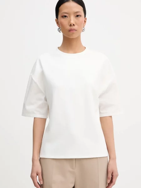 Patrizia Pepe Bluză | Relaxed fit alb