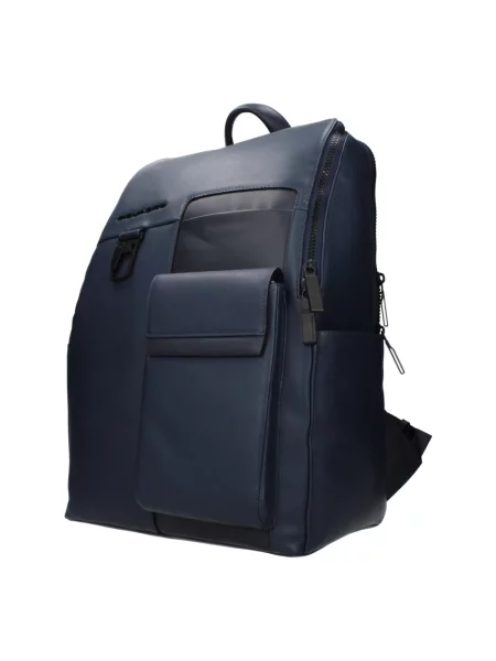 Torba Piquadro skórzana niebieska