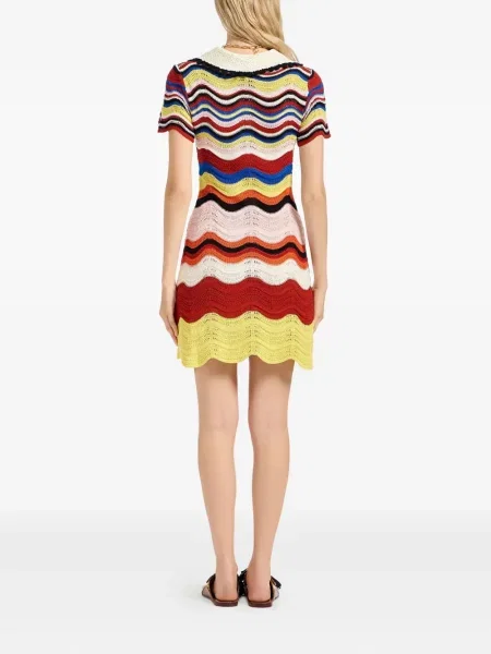 Rochie mini La Doublej de costum roșu