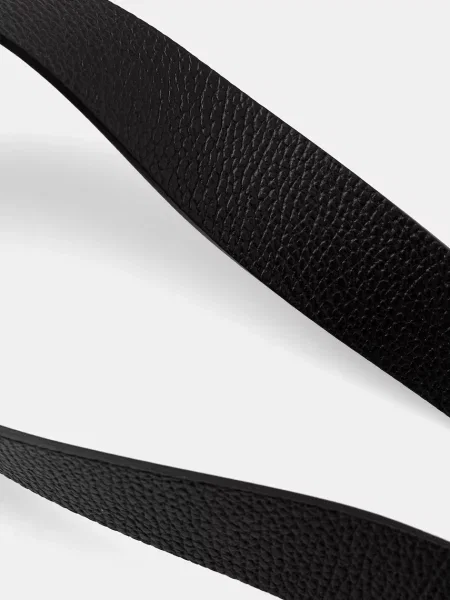 Diesel curea din piele OVAL D LOGO negru
