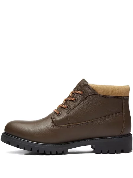 Botine Timberland cu șireturi din dantelă maro