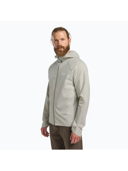 Kurtka przeciwwiatrowa Jack Wolfskin Prelight Octa seal szara