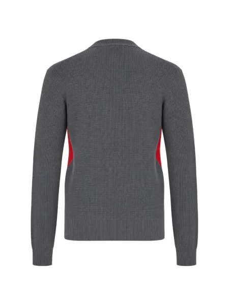 Pulover Ballantyne cu model argyle gri