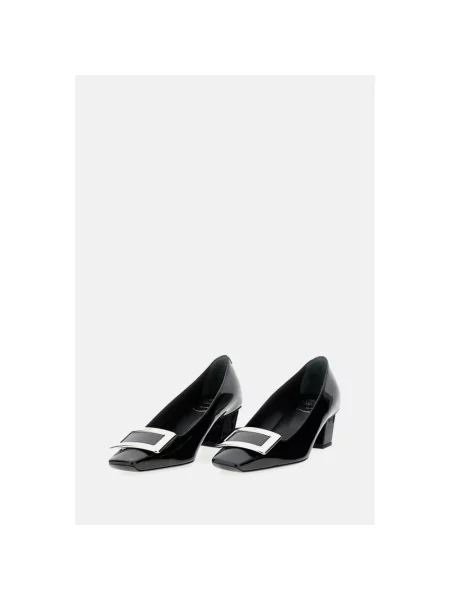 Czółenka Roger Vivier skórzana czarna