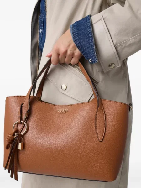 Geantă shopper Guess maro