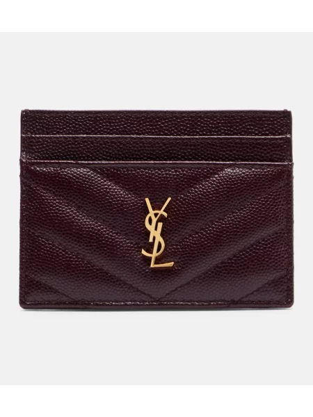 Kožni novčanik Saint Laurent bordo