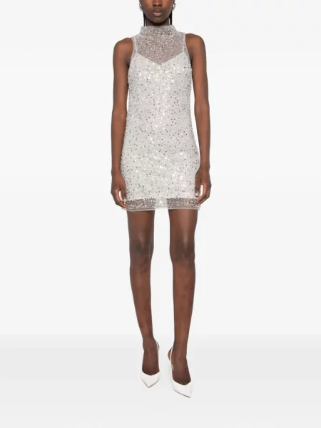 Rochie mini Patrizia Pepe gri