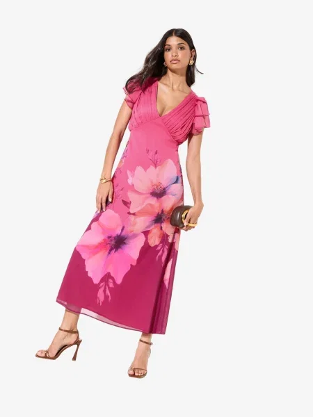 Friends Like These Rochie mov vânătă / portocaliu / pitaya / închis roz