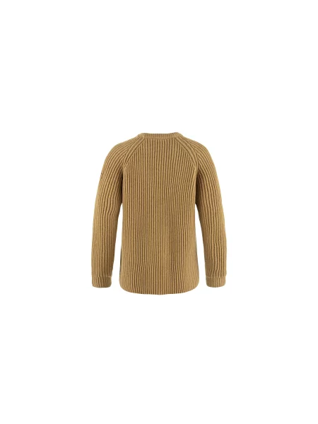 Sweter Fjällräven z kapturem ze sznurkiem brązowy