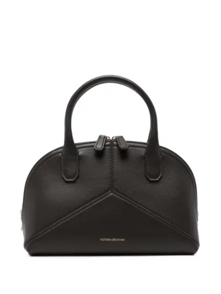 Geantă shopper Victoria Beckham din piele maro