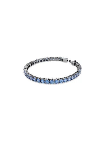 Bransoletka Swarovski do tenisa niebieska