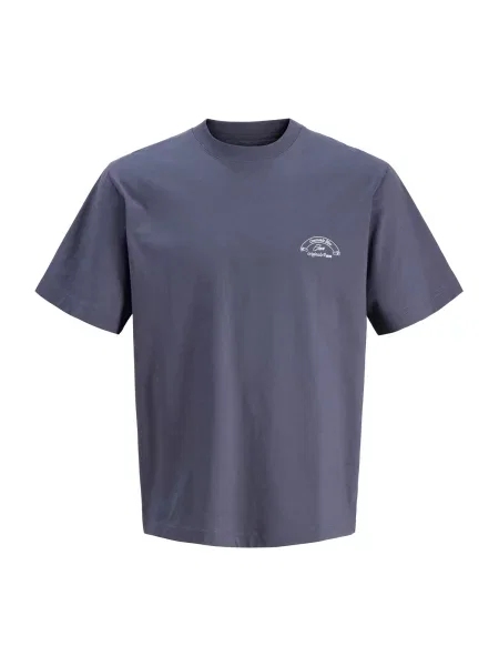 JACK & JONES Póló Jormontauk indigó / sötétszürke / homár fehér