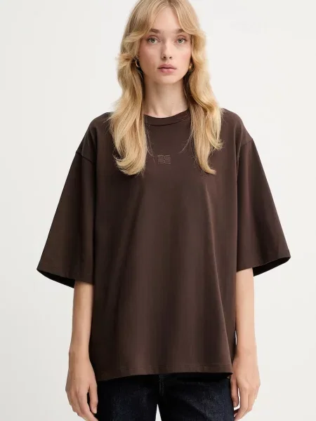 Gestuz tricou maro