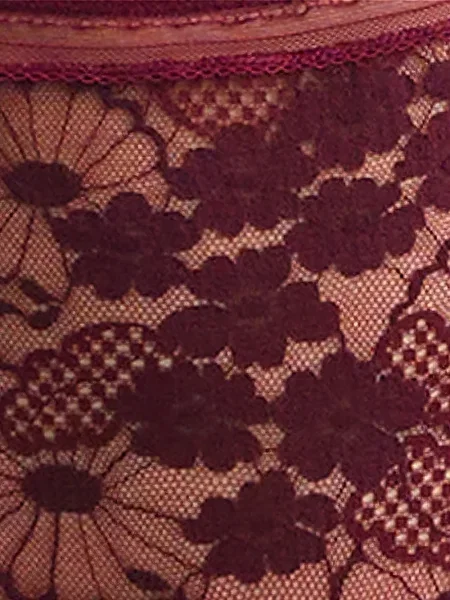 Sutien Eres cu model floral din dantelă violet