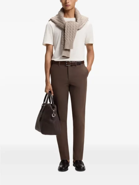 Pantaloni Boss stretch maro