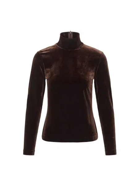 Dzianinowy sweter Part Two brązowy