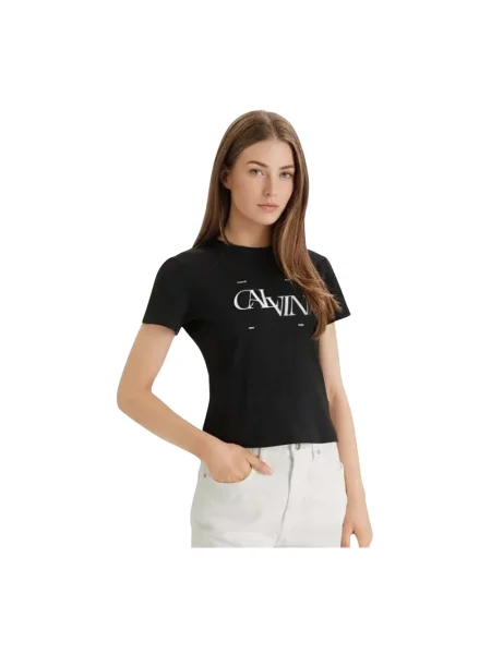 Koszulka Calvin Klein Jeans czarna