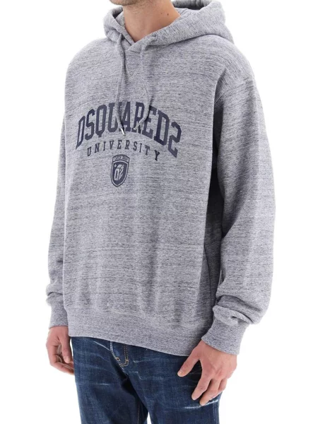Hoodie Dsquared s kapuco modra