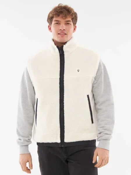 Johnny Urban Vestă Bryson crem negru