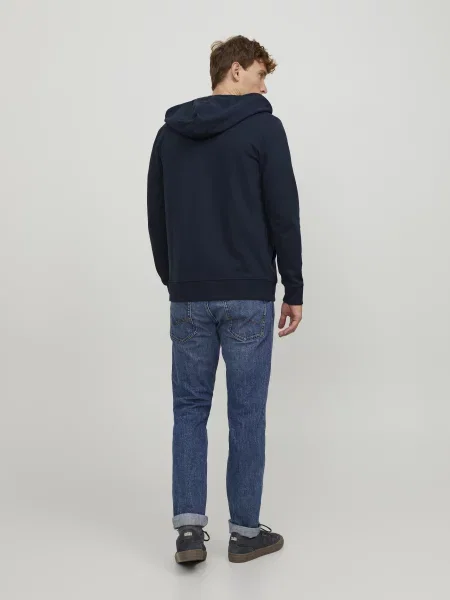 Кофта JACK & JONES темно-синій бавовна/поліестер синій