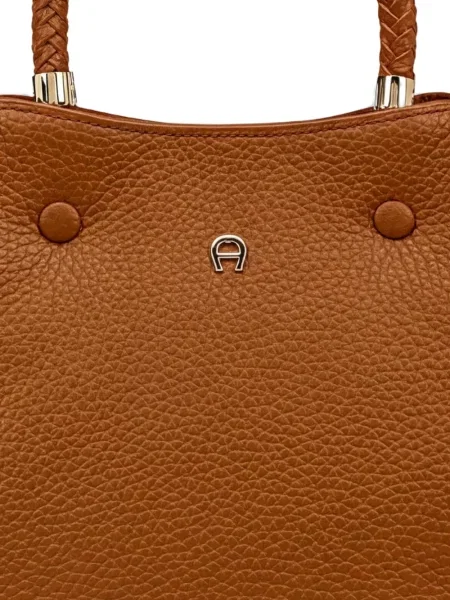 Geantă shopper Aigner țesută maro