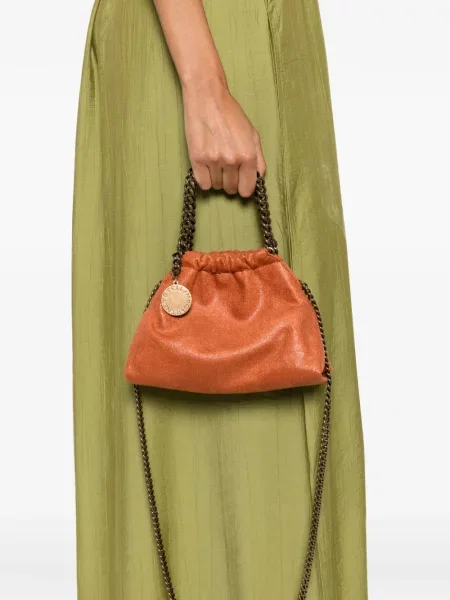 Shopper táska Stella Mccartney narancsszínű