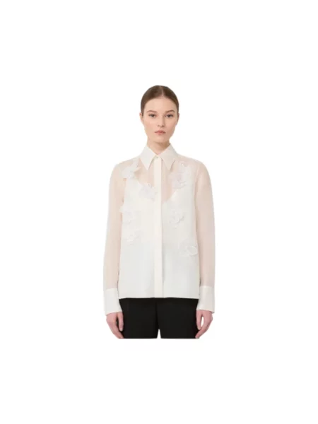 Jedwabna koszula Max Mara Studio biała