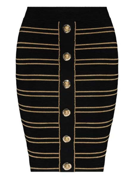 Fustă tip creion Balmain negru