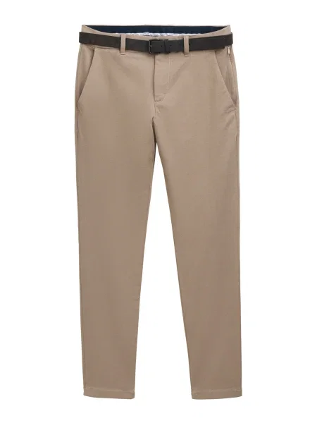 TOM TAILOR Pantaloni eleganți Travis / închis bej