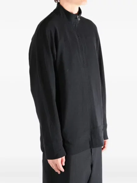 Majica s kapuljačom na patentni zatvarač Omar Afridi crna