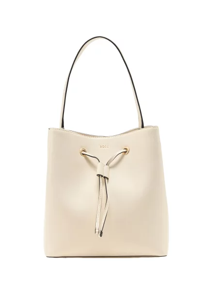 BOSS Vrečasta torba Sandy off-bela bela