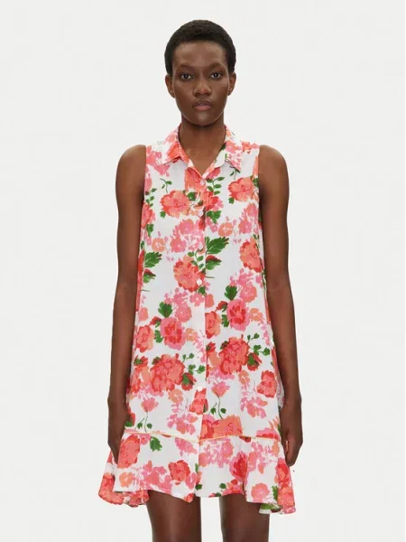 Iconique Rochie tip cămașă alb