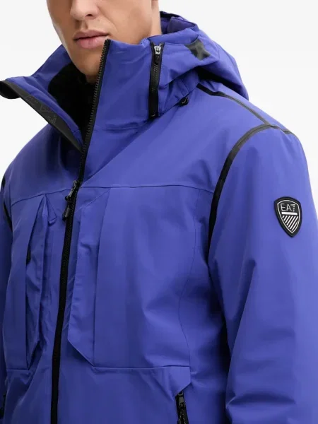 Geacă Ea7 Emporio Armani albastru
