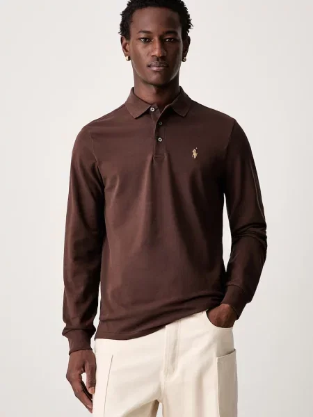 Tricou polo Polo Ralph Lauren maro